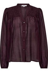 Co'Couture Taffy Smock V-Shirt Winered