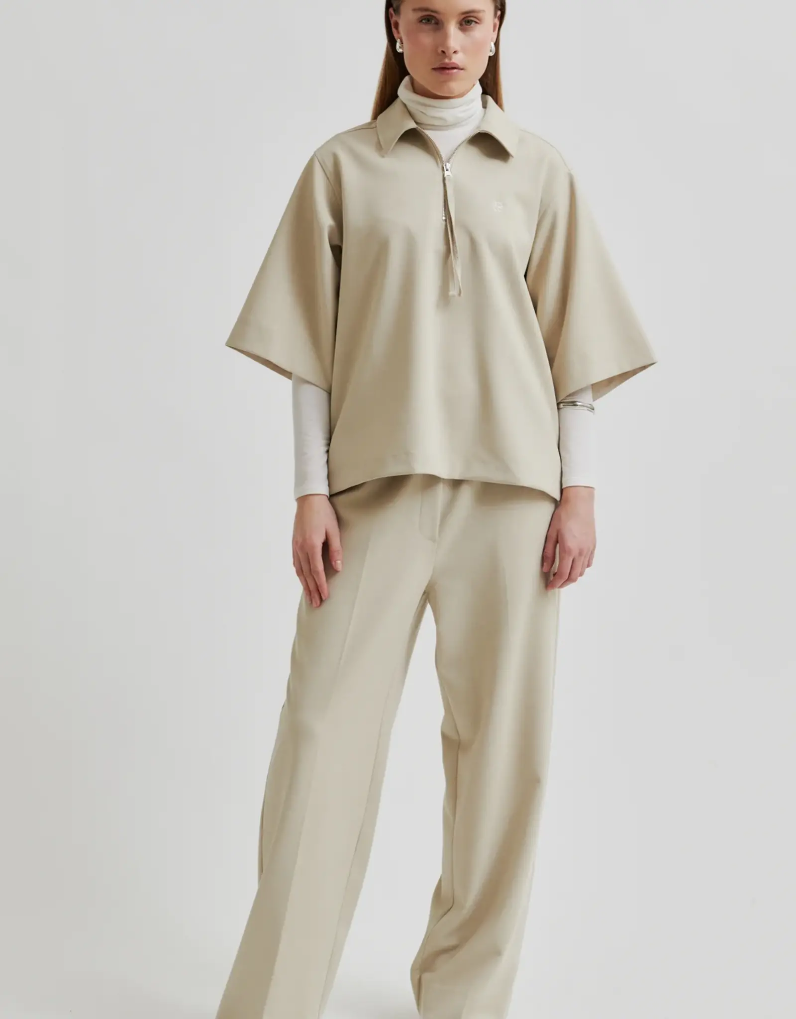 Second Female Ficarias Straight Trousers Pure Cashmere