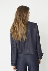 Co'Couture Terry Denim Jacket Dark Denim