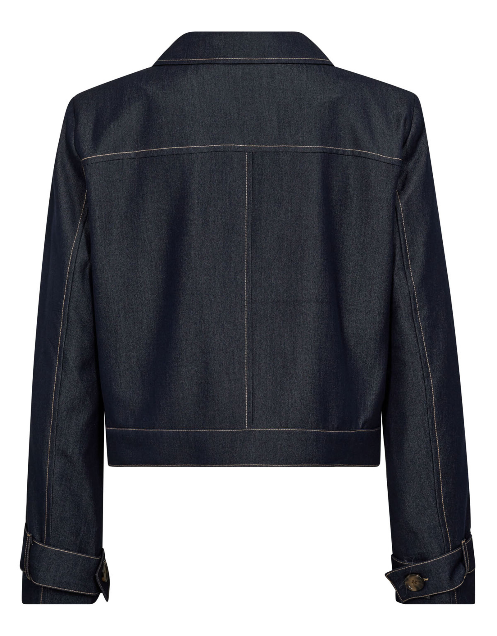 Co'Couture Terry Denim Jacket Dark Denim