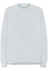 My Essential Wardrobe Diego Logo Embroidery Sweat  Pearl Blue