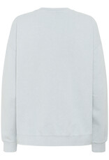 My Essential Wardrobe Diego Logo Embroidery Sweat  Pearl Blue