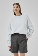 My Essential Wardrobe Diego Logo Embroidery Sweat  Pearl Blue