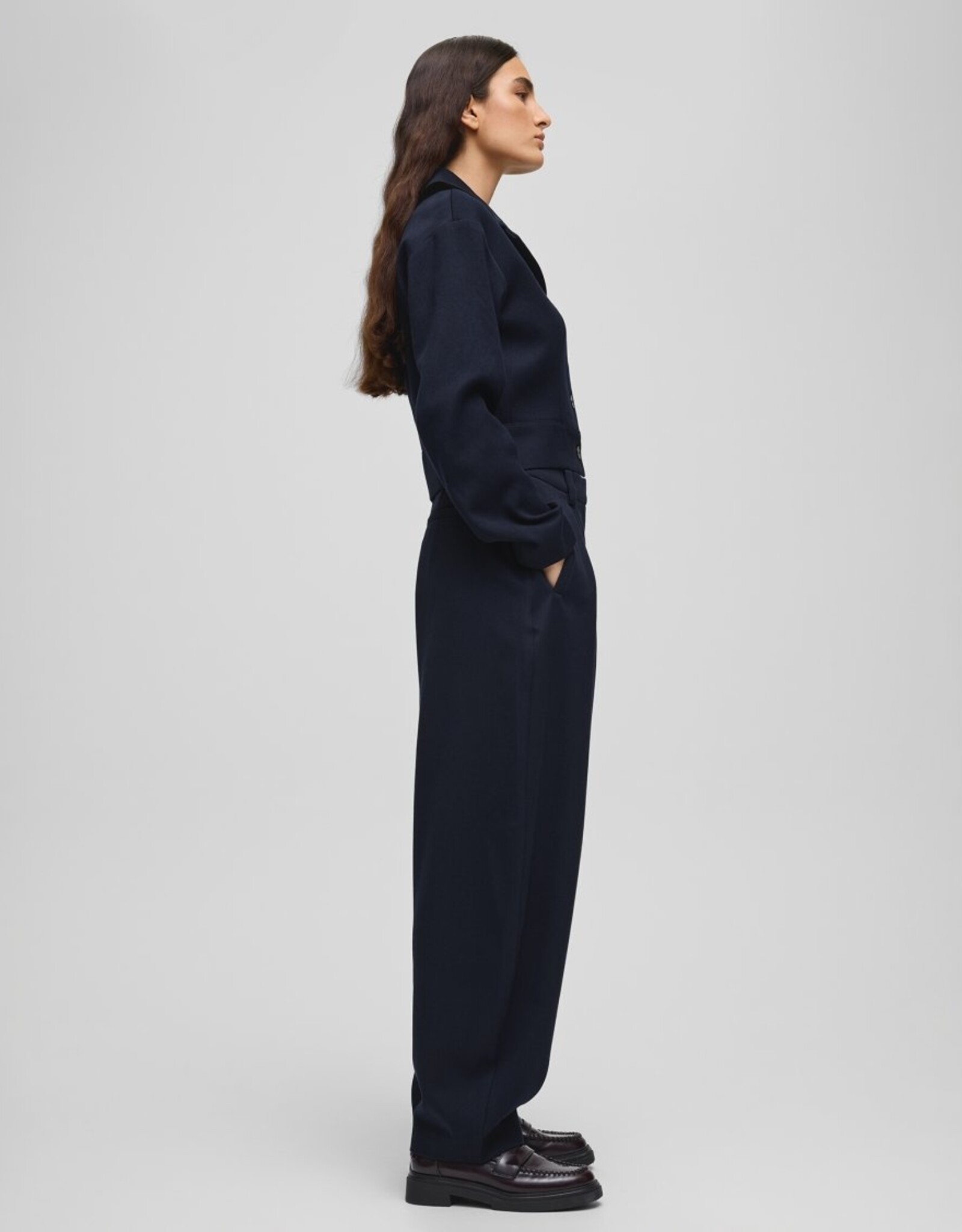 Moss Copenhagen Mynthe Elina HW Pants Sky Captain