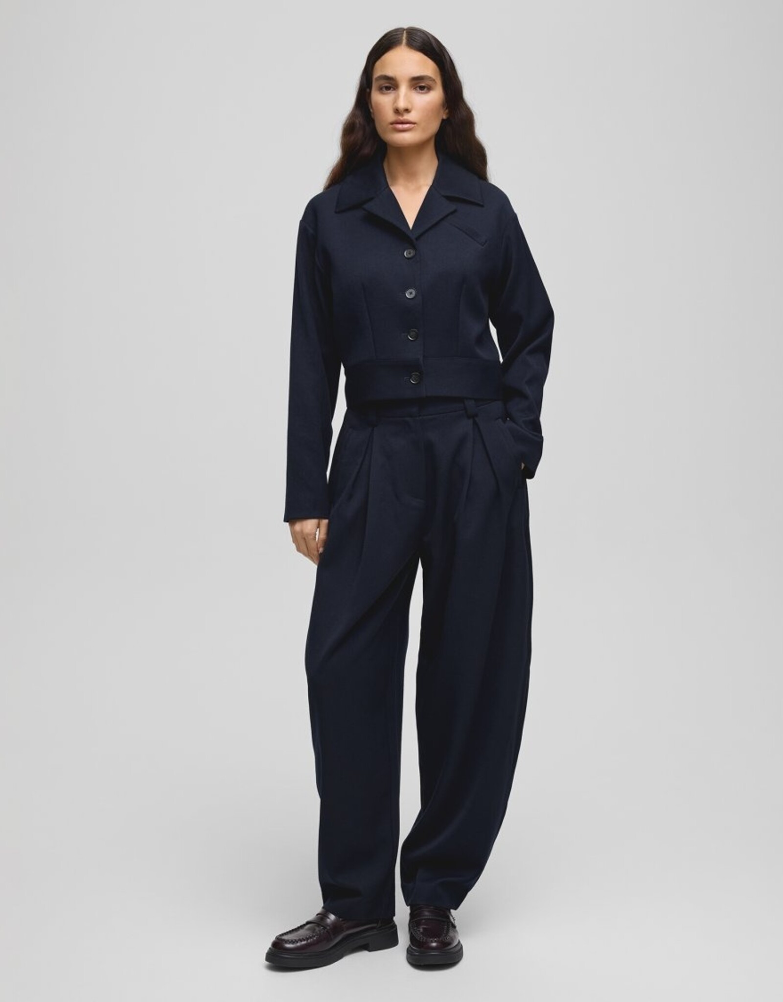 Moss Copenhagen Mynthe Elina HW Pants Sky Captain