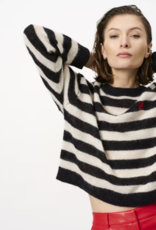 Dante 6 Ariama Stripe Sweater Black Cream