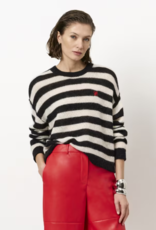 Dante 6 Ariama Stripe Sweater Black Cream