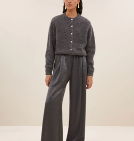 By Bar Cleo Natural Cardigan Dark Grey Melee