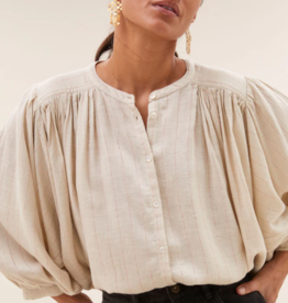 By Bar Becky Blouse Rose Lurex Stripe