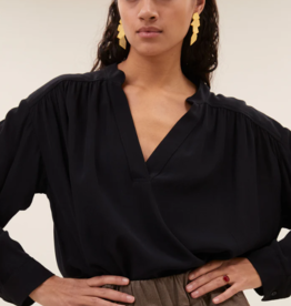 By Bar Meja Viscose Blouse Jet Black