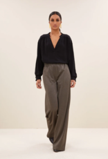 By Bar Lissa Herringbone Pants Biscuit