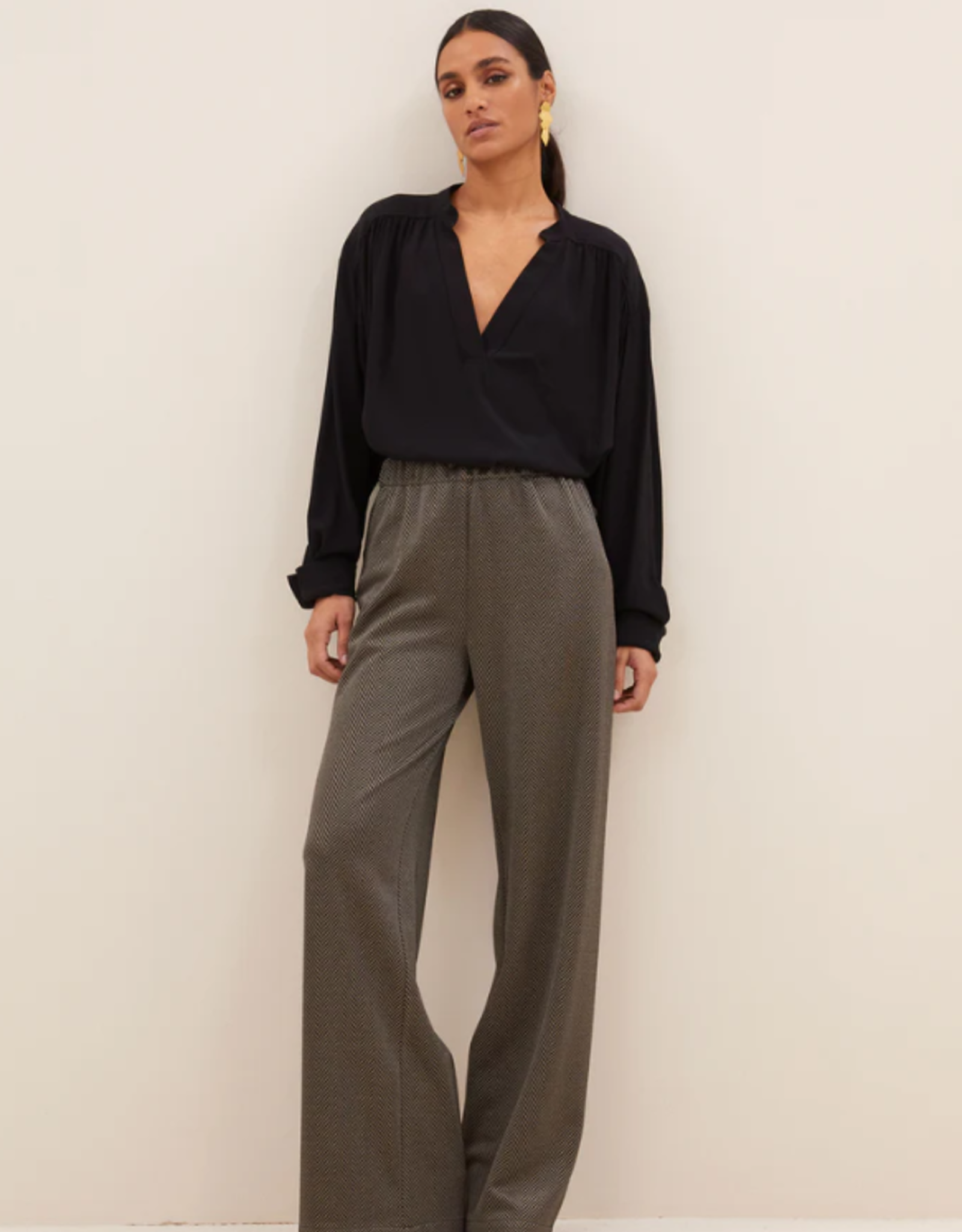 By Bar Meja Viscose Blouse Jet Black