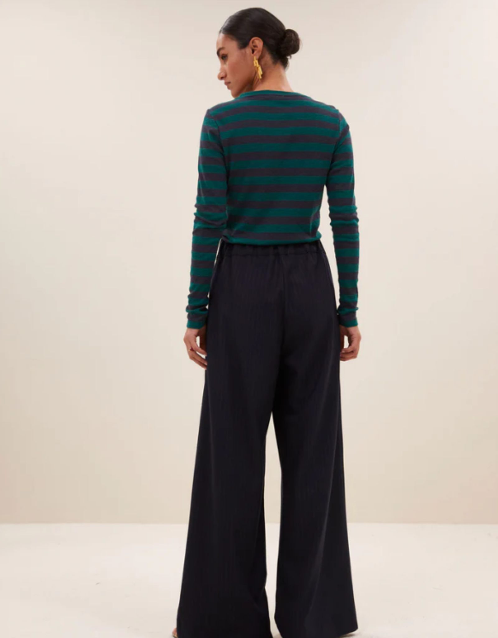 By Bar Basic LS Big Stripe Deep Green