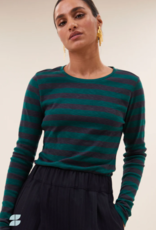 By Bar Basic LS Big Stripe Deep Green