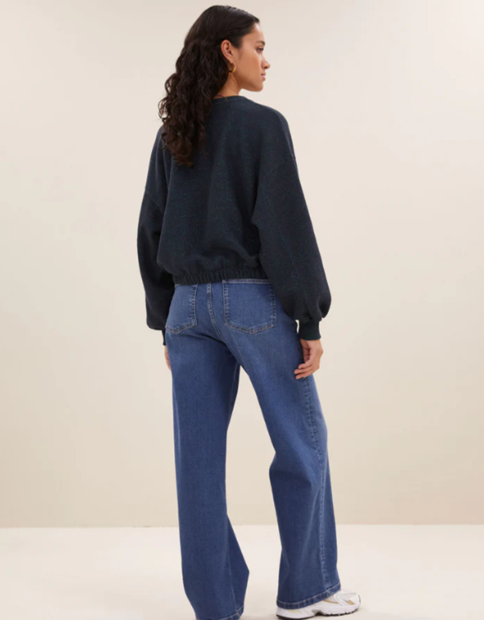 By Bar Bodil Sparkle Sweater Midnight