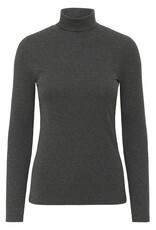 InWear Dagna Rollneck Melange LS Dark Grey Melange