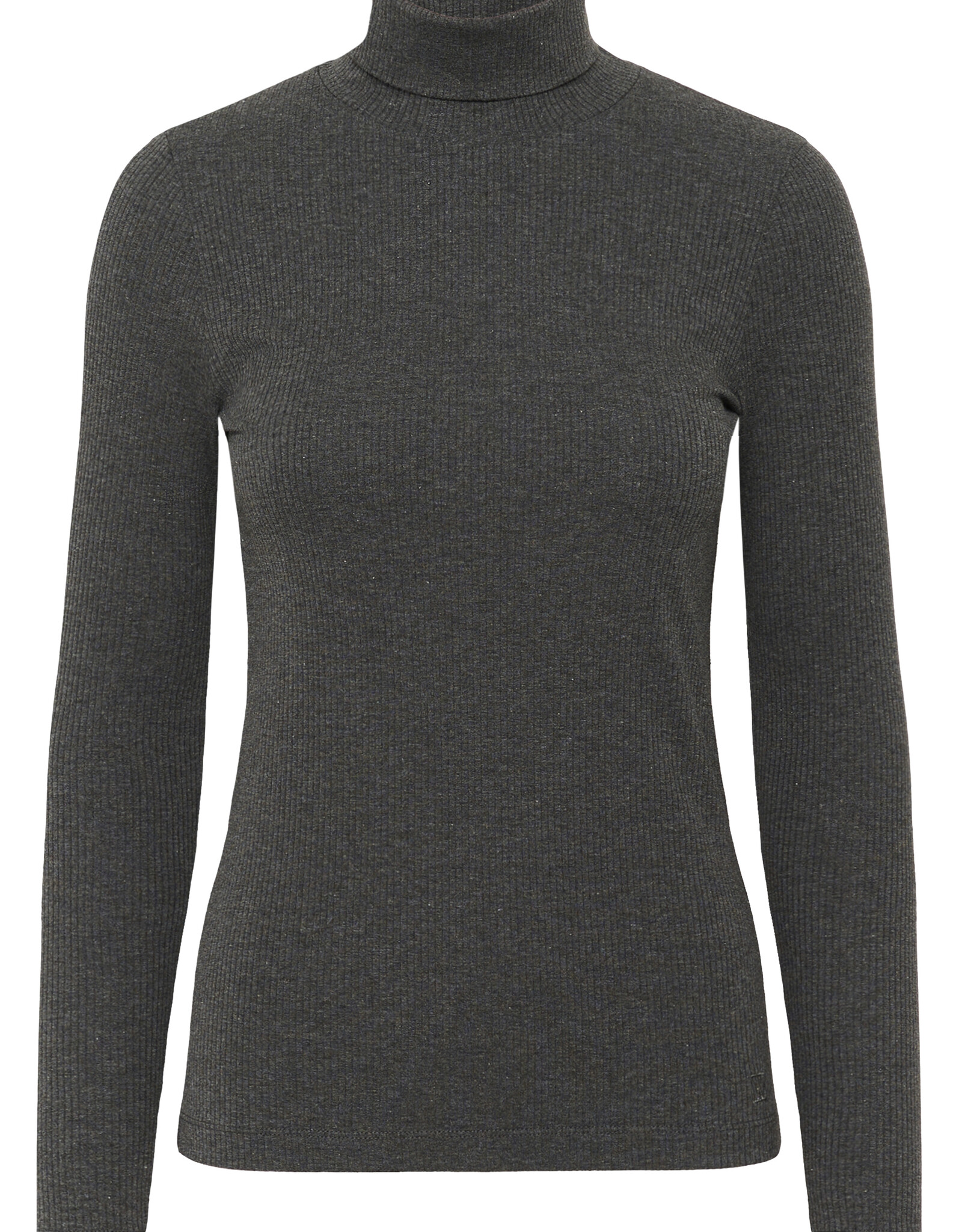 InWear Dagna Rollneck Melange LS Dark Grey Melange