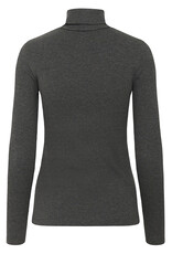 InWear Dagna Rollneck Melange LS Dark Grey Melange