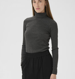 InWear Dagna Rollneck Melange LS Dark Grey Melange