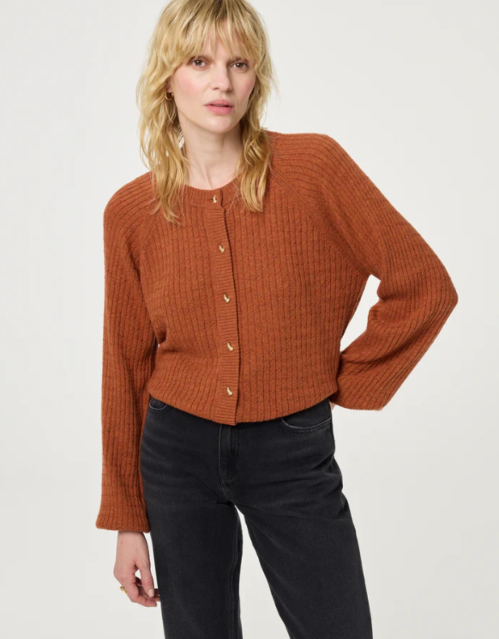 Fabienne Chapot Charlotta Cardigan Burnt Sugar