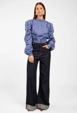 Aaiko Beaudine Check Blouse Oceana