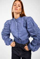 Aaiko Beaudine Check Blouse Oceana