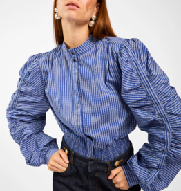 Aaiko Beaudine Check Blouse Oceana