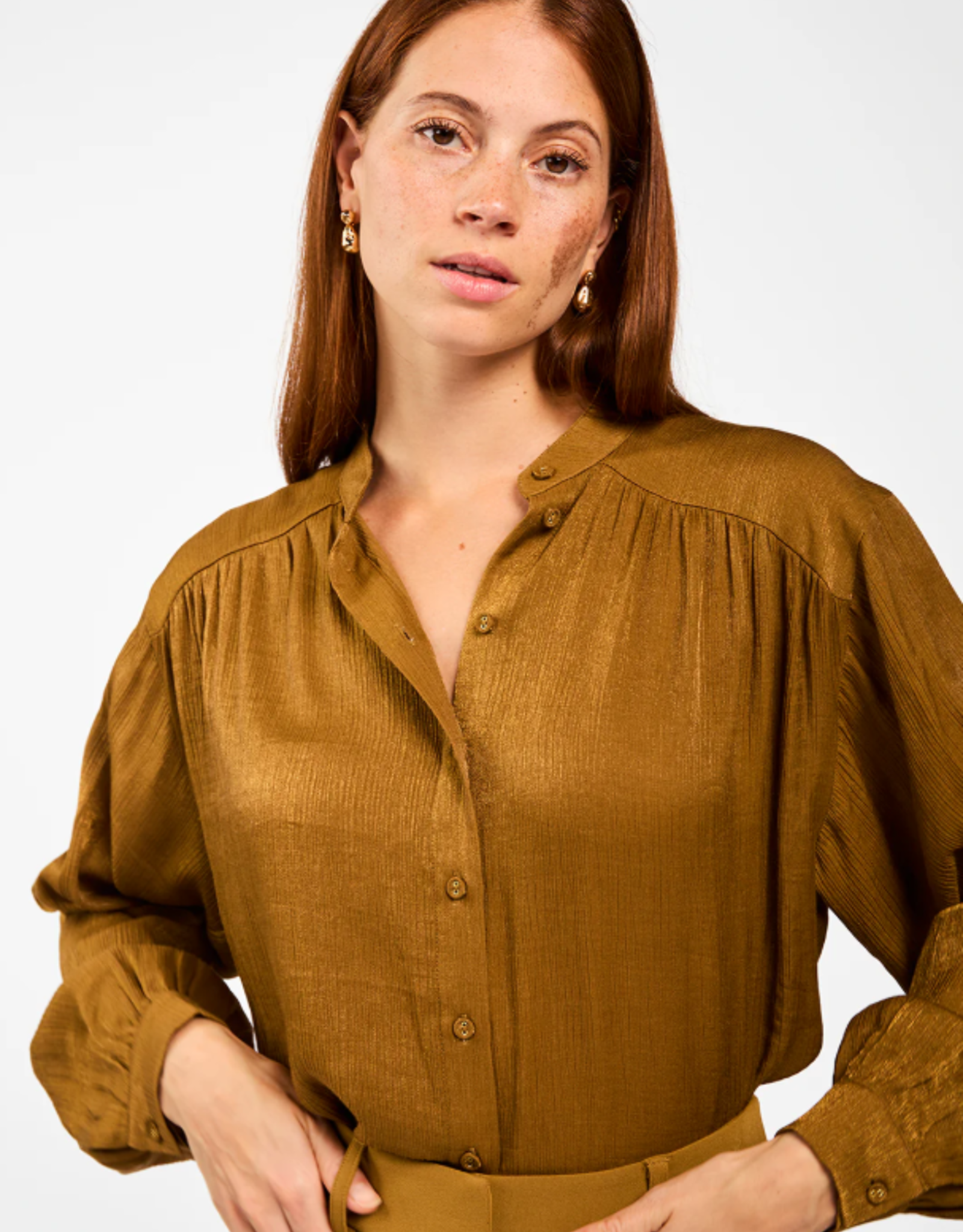 Aaiko Liv Blouse French Olive