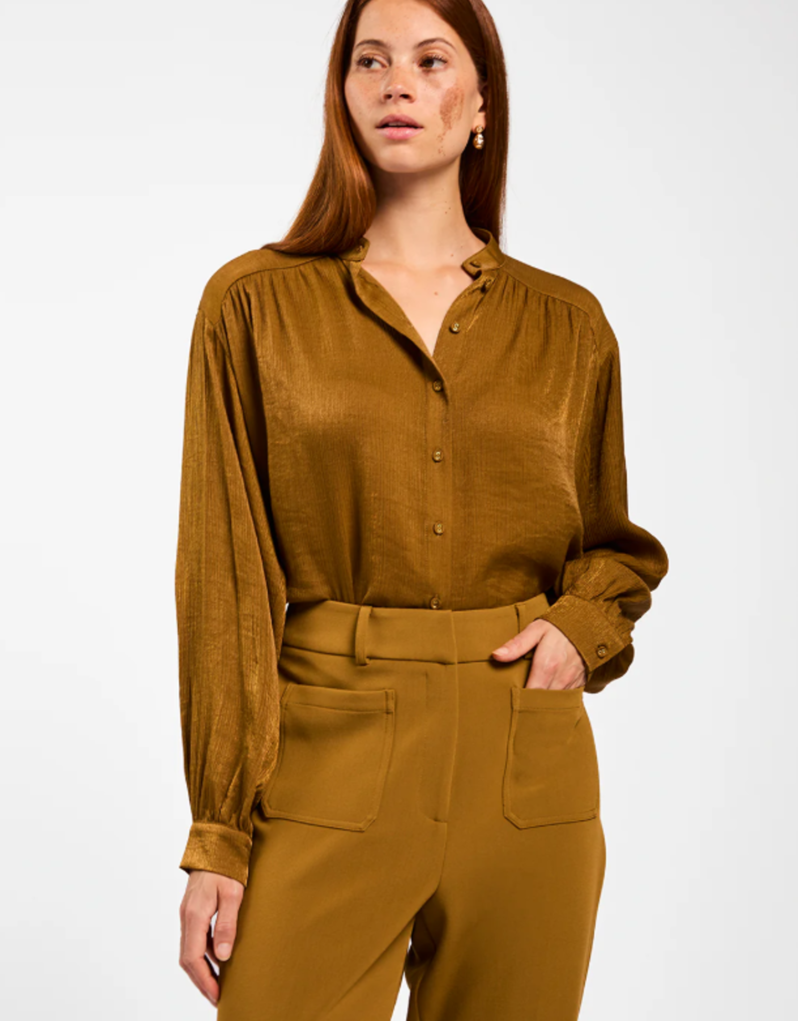 Aaiko Liv Blouse French Olive