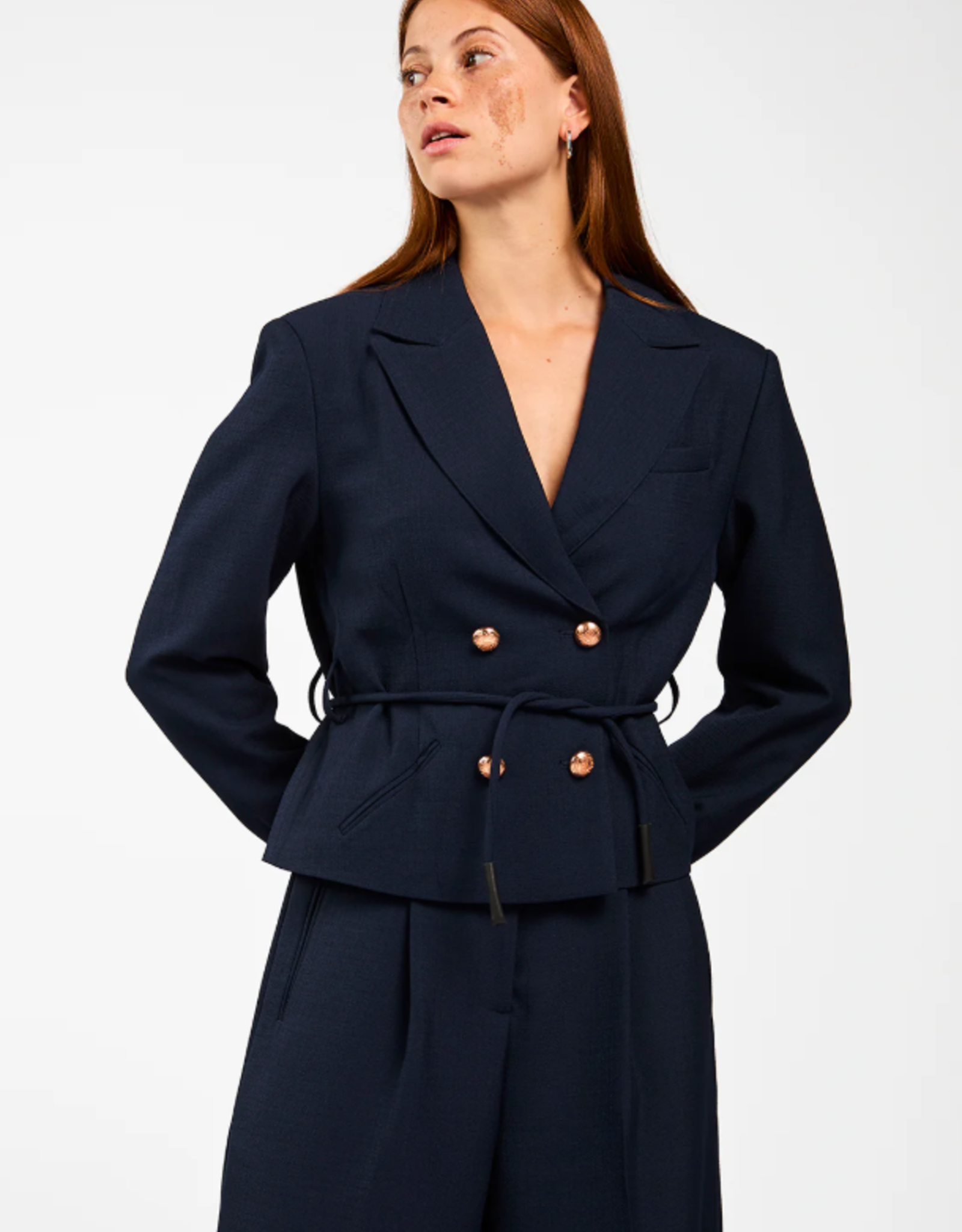 Aaiko Mika Jacket Dark Navy