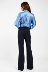 Aaiko Veronne Tie Blouse Office Blue