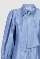 Aaiko Veronne Tie Blouse Office Blue