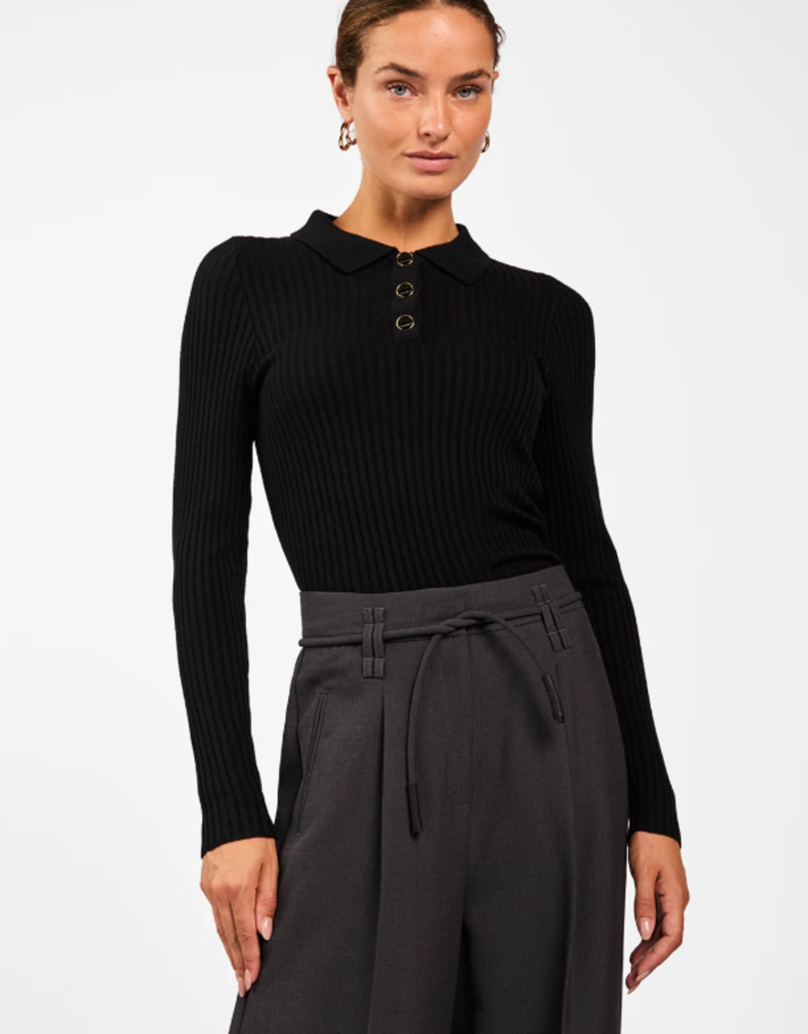 Aaiko Flores Sweater Black