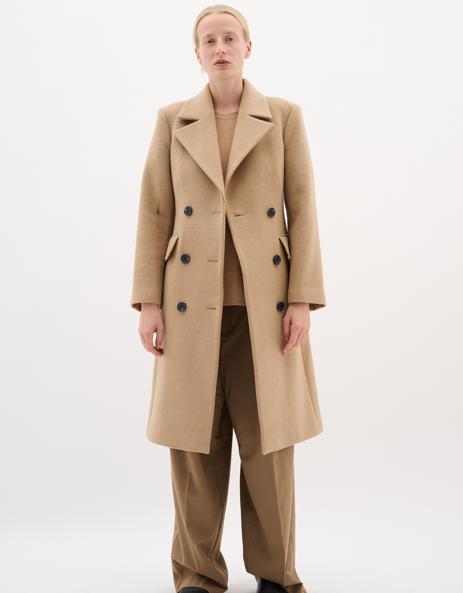 InWear Thora Lapel Coat R Tobacco Brown