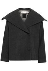 InWear Perry Short Coat R Dark Grey Melange