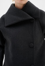 InWear Perry Short Coat R Dark Grey Melange