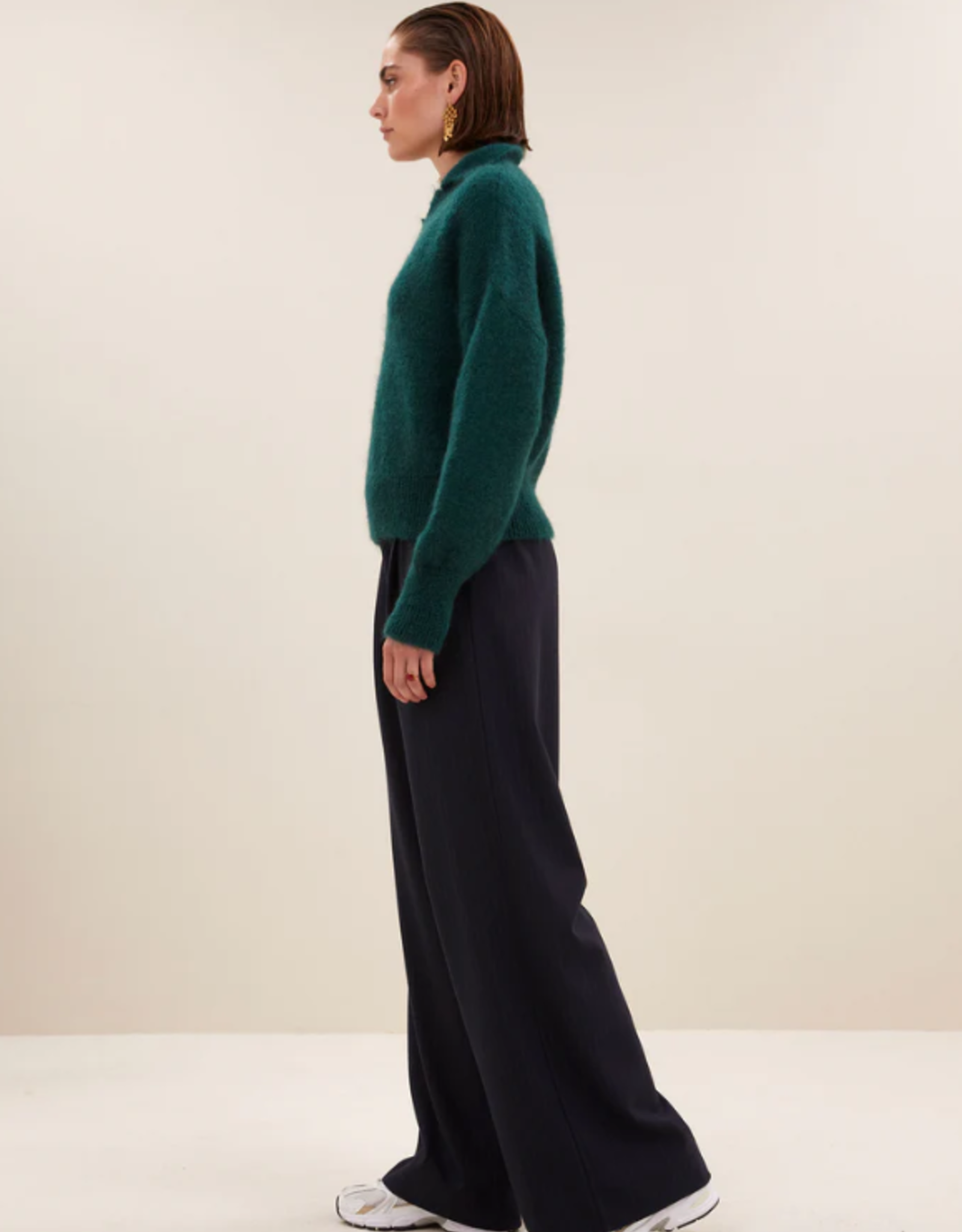 By Bar Polo Pullover Dark Green