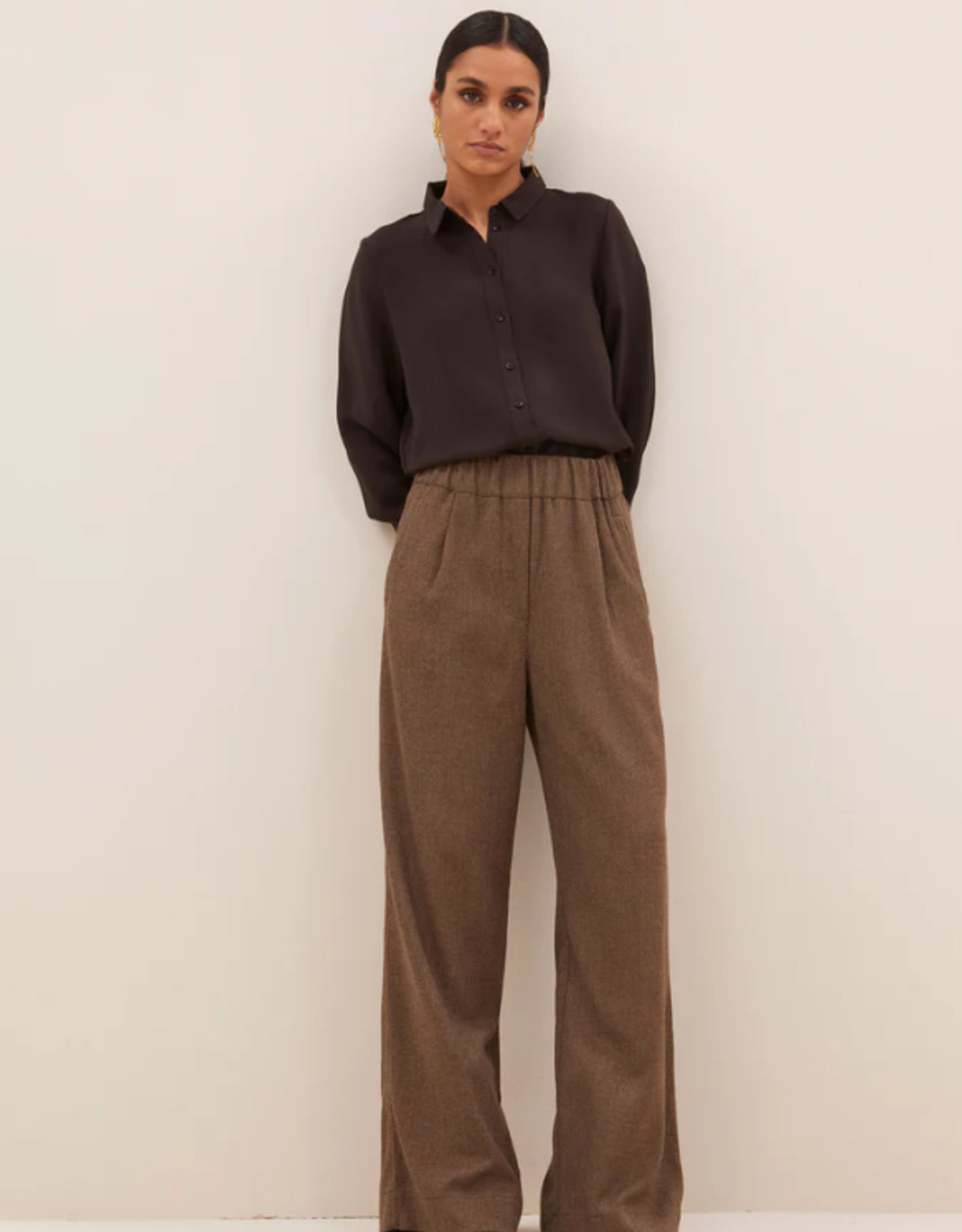 By Bar Benji Tweed Pants Latte
