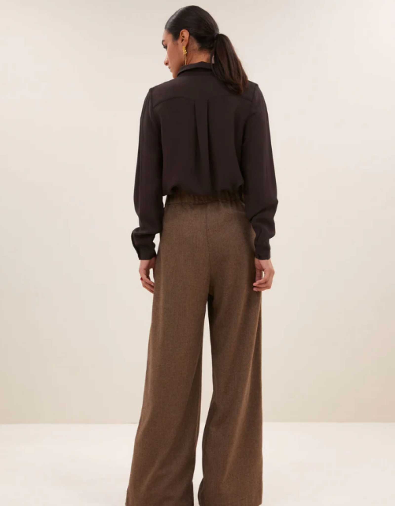 By Bar Benji Tweed Pants Latte