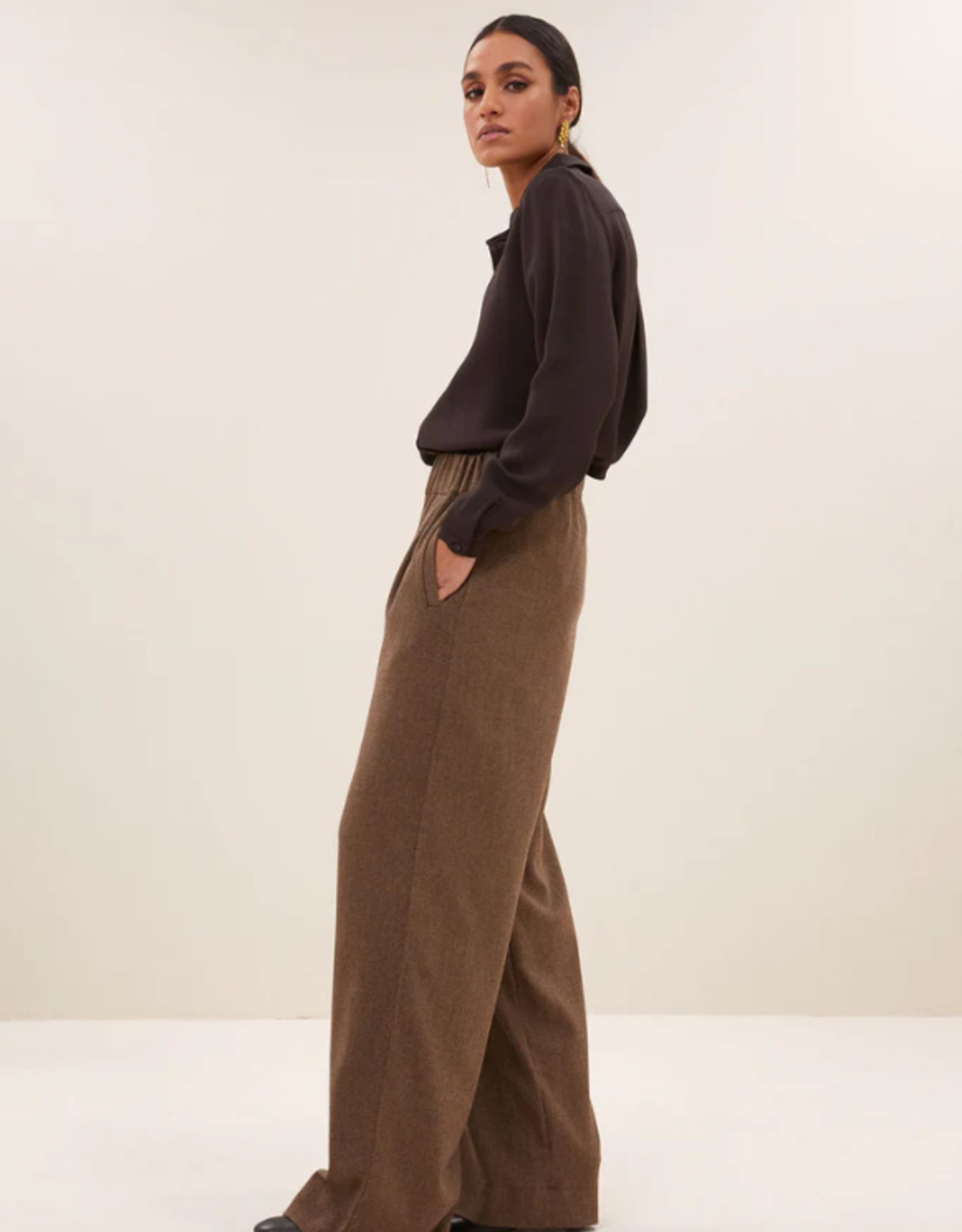 By Bar Benji Tweed Pants Latte