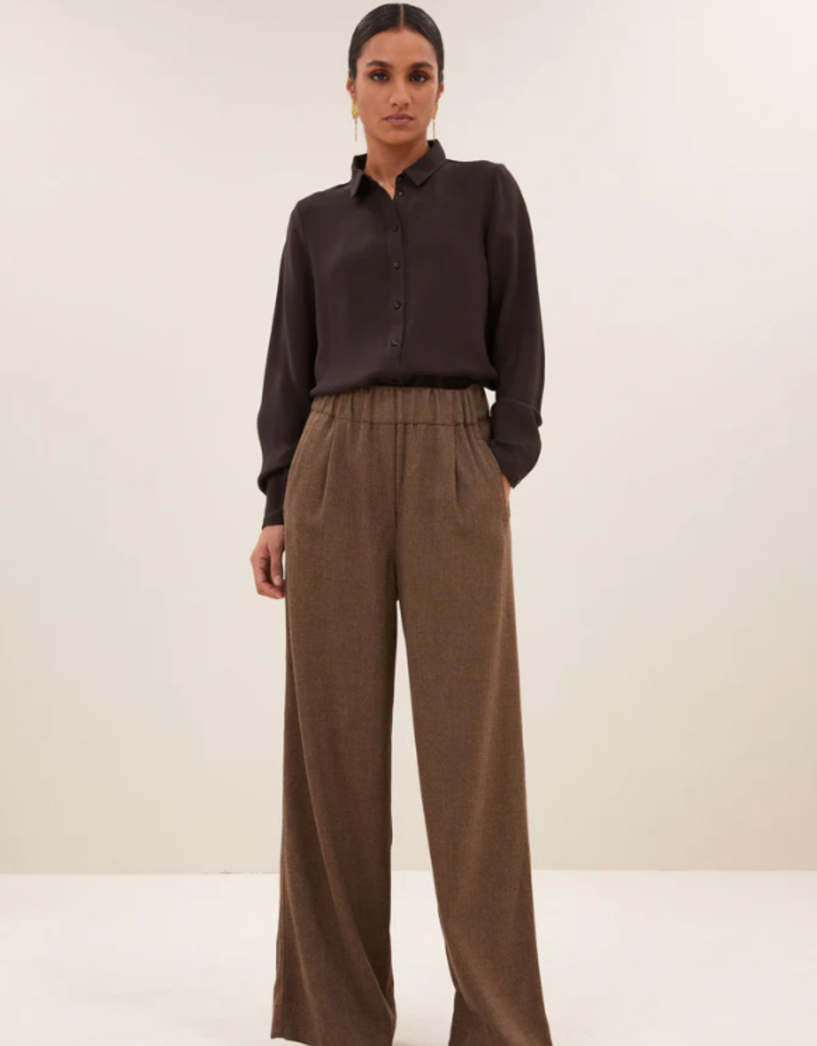 By Bar Benji Tweed Pants Latte