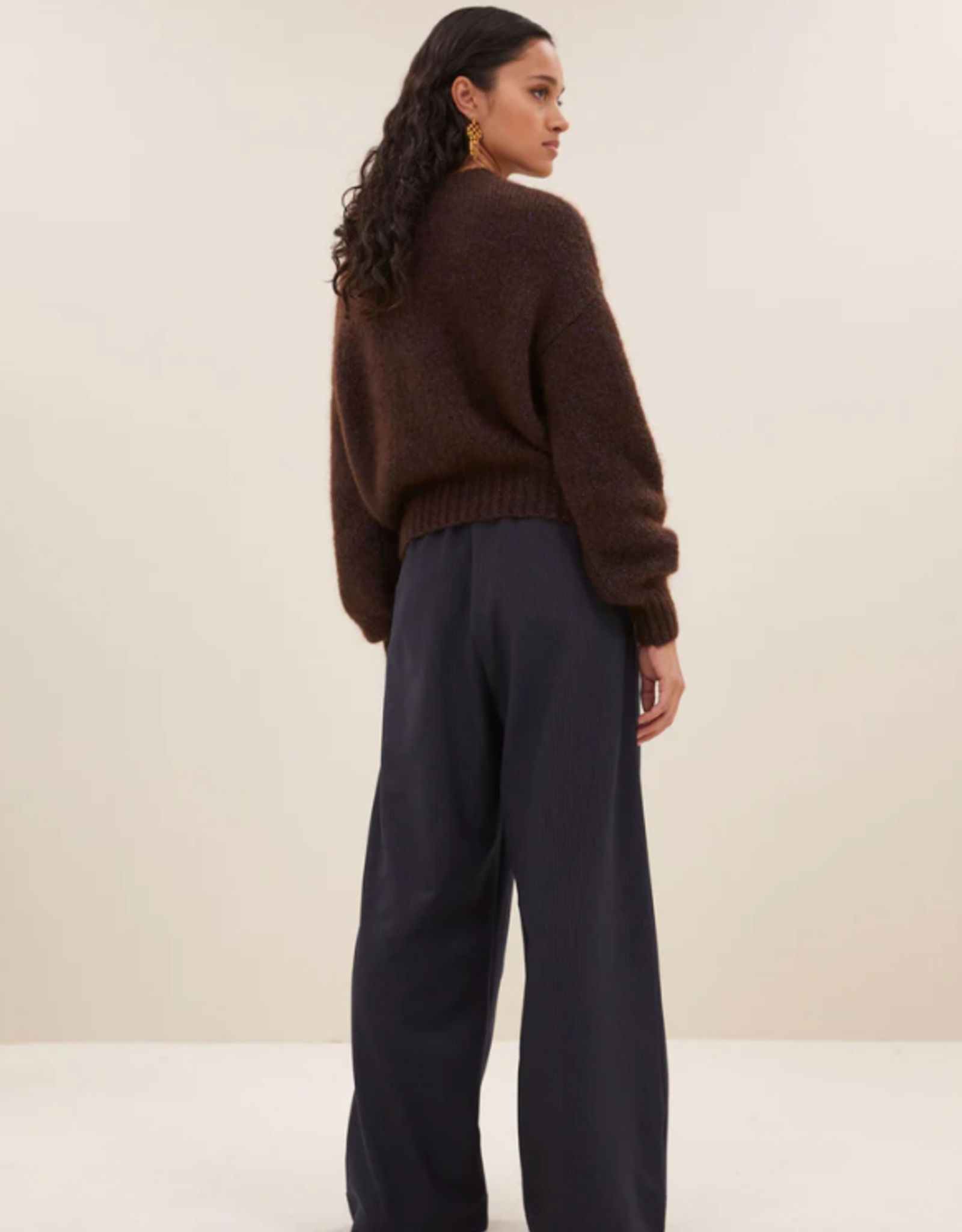 By Bar Sonny Sparkle Pullover Dark Brown