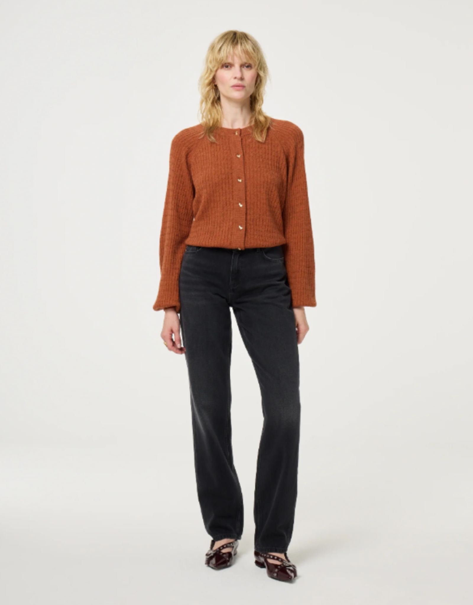 Fabienne Chapot Charlotta Cardigan Burnt Sugar