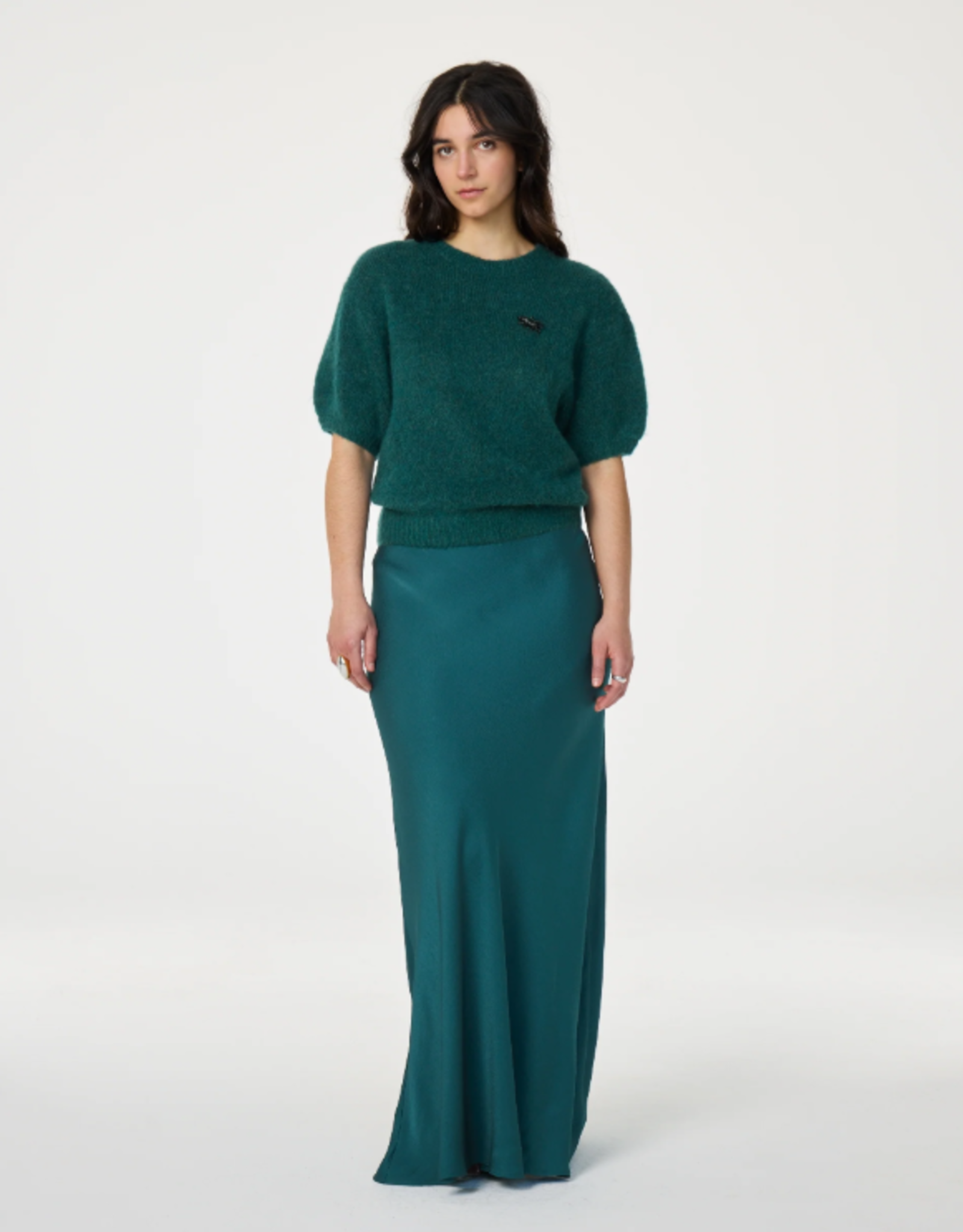 Fabienne Chapot Laurent Maxi Skirt Crystal Teal