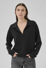 My Essential Wardrobe Helle Polo Blouse Black