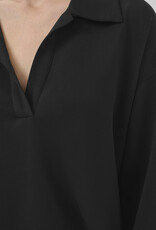 My Essential Wardrobe Helle Polo Blouse Black