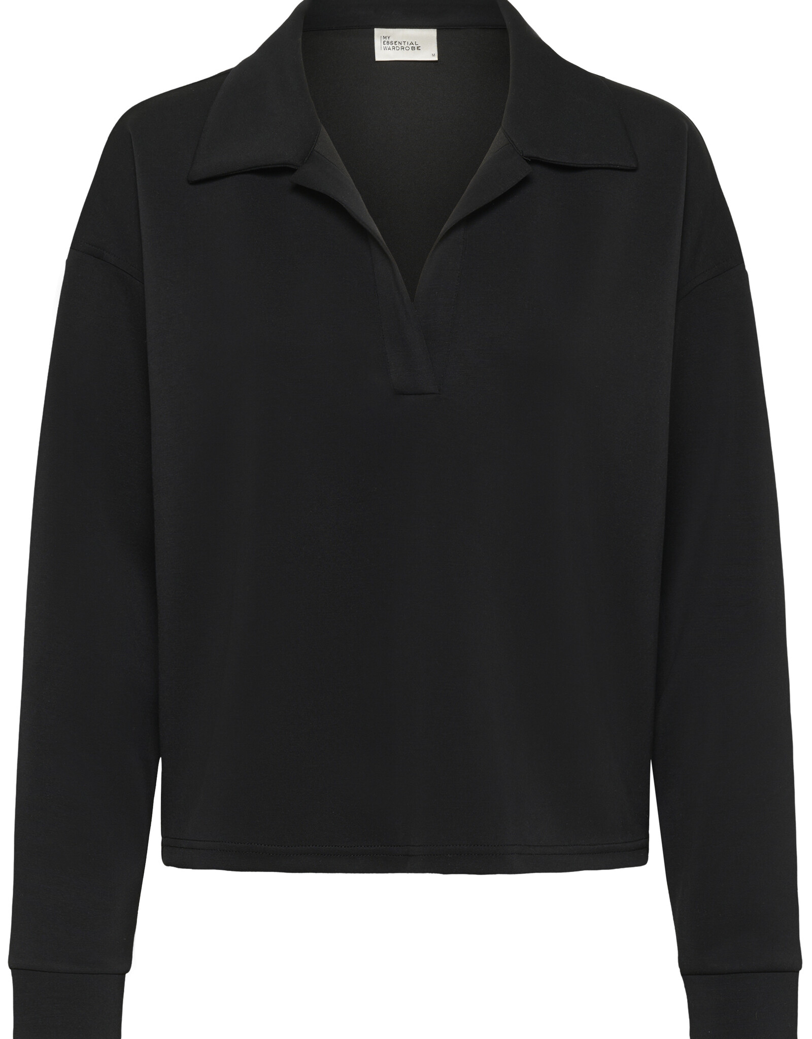 My Essential Wardrobe Helle Polo Blouse Black