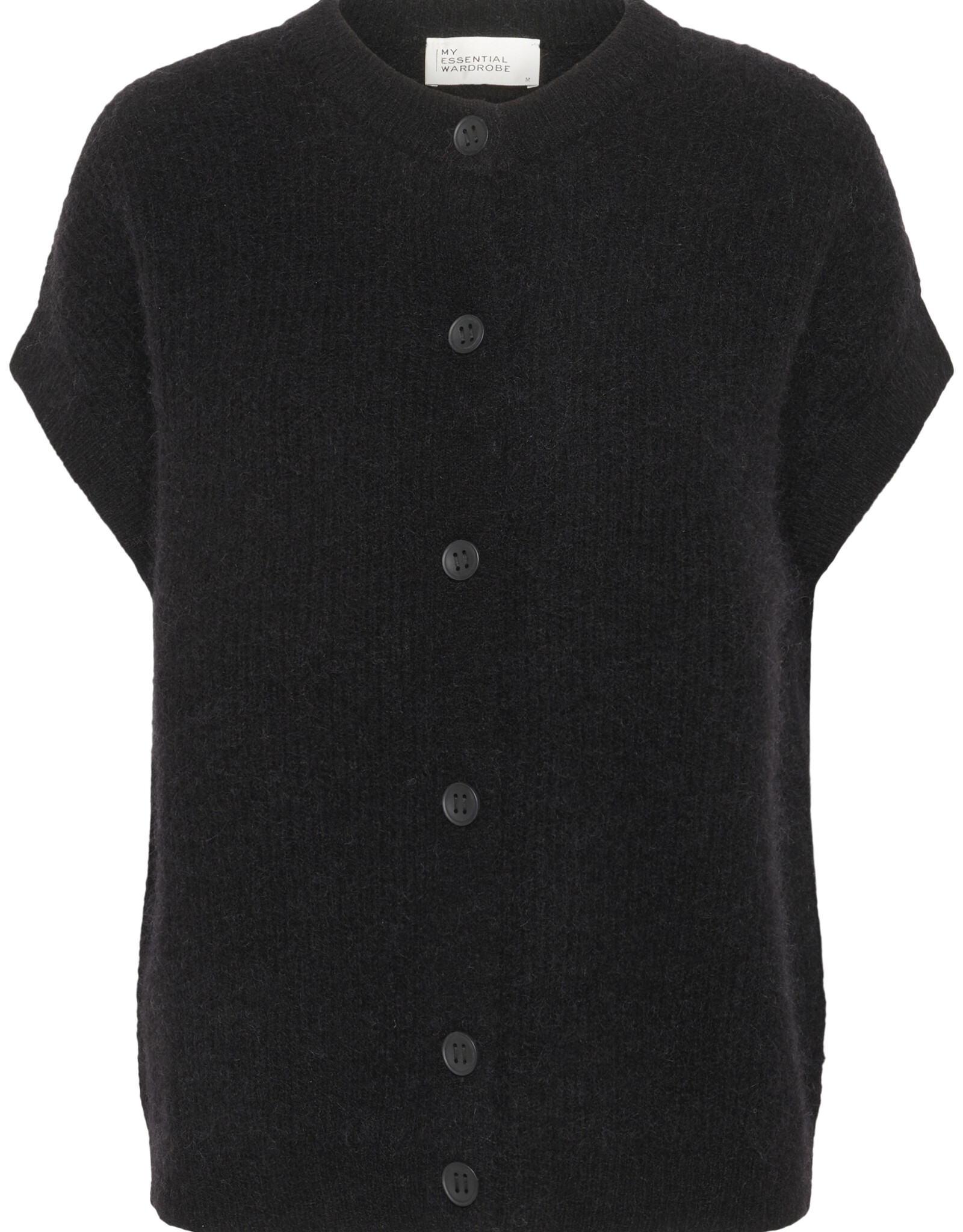 My Essential Wardrobe Siva os Knit Cardigan Black