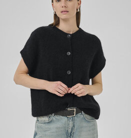 My Essential Wardrobe Siva os Knit Cardigan Black