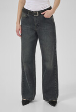 My Essential Wardrobe The Louis 139 High Wide Dark Blue Dirty Wash
